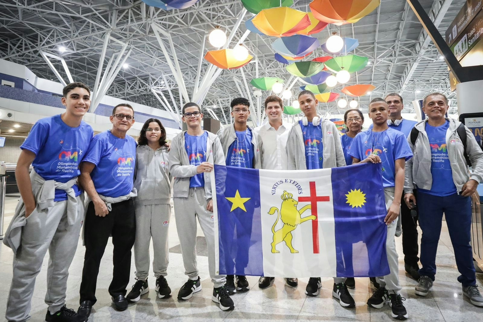 Alunos premiados na Olimpíada de Matemática do Recife embarcam para os EUA nesta segunda (15)